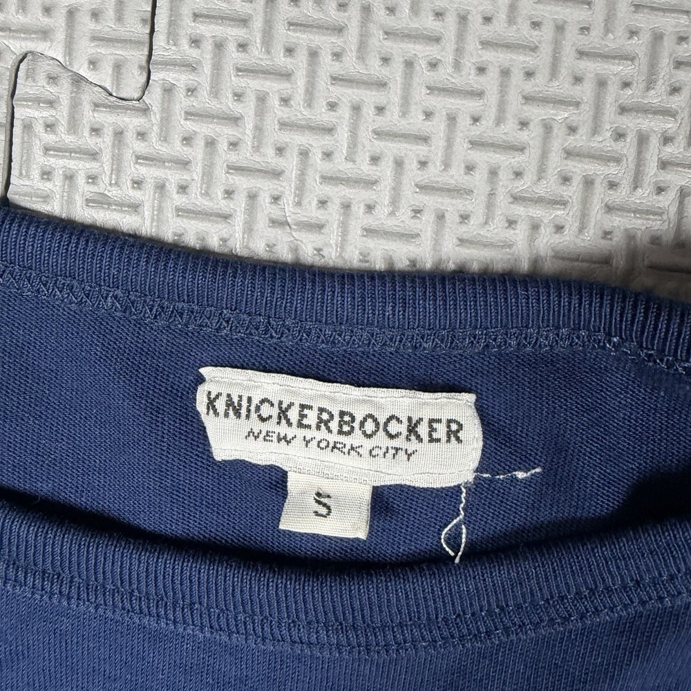 Knickerbocker NYC Shirt Pullover Crewneck Navy Basic Essential Mens Sz S Blue - Picture 2 of 8